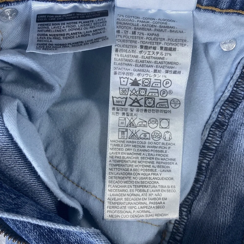 Levi's 505 Regular Fit Jeans Mens 34x34 Blue Straight Leg Stretch Denim
